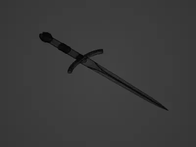Medieval dagger  3D model