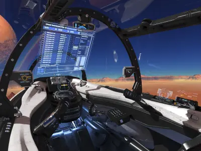 Spaceship Cockpit v4 3D model