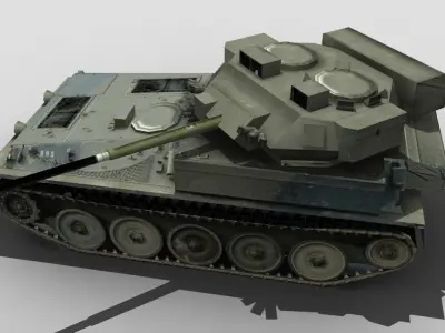 Scimitar FV107 Low-poly 3D model