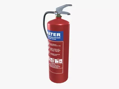 Water Fire Extinguisher 3D model