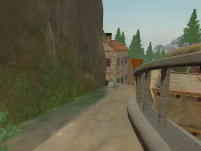 Crater Village 3D model