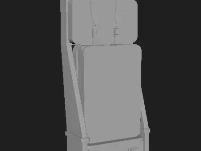 Plane Seat PBR  Low-poly 3D model