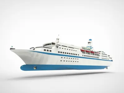 MV Astoria  cruise ship 3D model