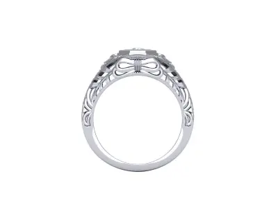 Flower Art Deco Ring 3D print model purchase