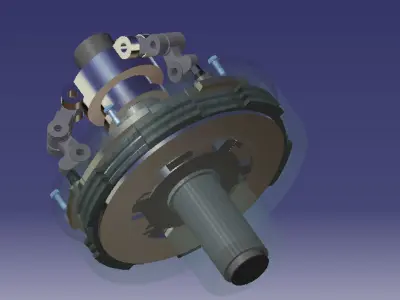 Automobile Clutch-Assembly 3D model