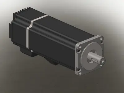 Servo DC Motor 24V 3D model