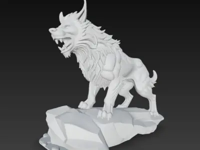 Fenrir -Norse mythology 3D print model