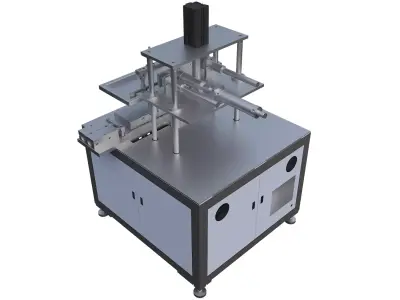 Advertising printing machine 3D model
