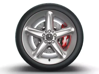 Mercedes Benz 230SL 17d wheel 3D model