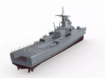  Project 22160 VC 3d model - animated 3D model