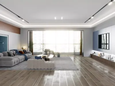 decoration Guest Modern Restaurant villa 3D model