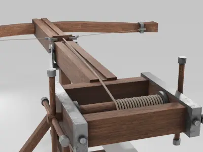 Ballista Low-poly 3D model purchase