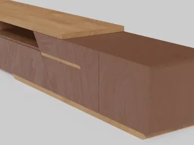 table minimalist contemporary Free low-poly 3D model