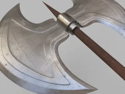 Double sided BattleAxe 3D model