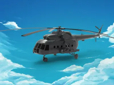 Mil Mi-8 Helicopter 3D model