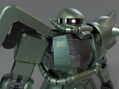 GUNDAM Animation    Zaku 3D model