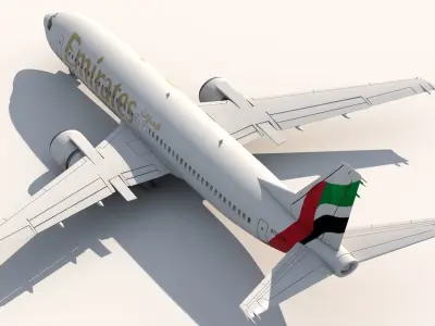 737 400 Emirates 3D model