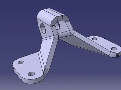 GE jet engine bracket 2 Free 3D model purchase