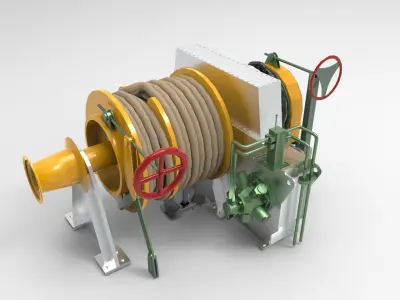 Windlass Anchor 3D model