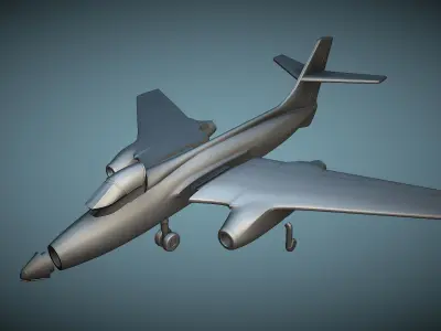SNCASO Sud-Ouest SO4050 Vautour IIB - 3D Printable Model 3D print model