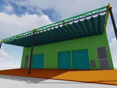 canopy 3D model purchase