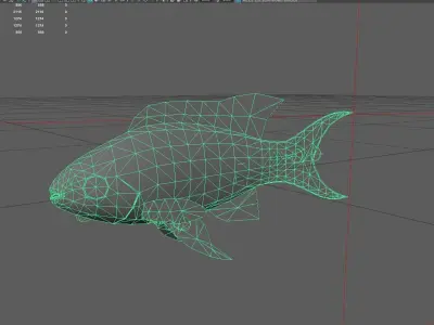 Serranidae Low-poly 3D model buy