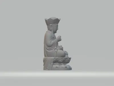 Ksitigarbha Bodhisattva Buddha Statue  3D print model