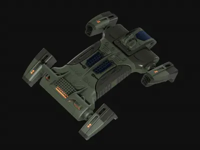 Toy Sci fi Dropship aircraft 3D model
