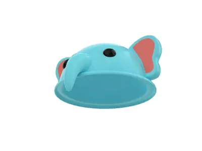 Elephant Hat Cute Low-poly 3D model
