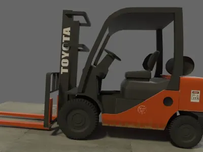 forklift toyota Free 3D model