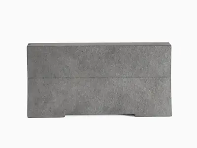 Concrete Barrier B 03 Low-poly 3D model