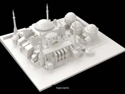 istanbul mosques 3D Model Pack