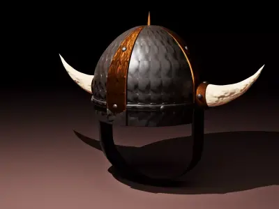 Viking Helmet Free 3D model buy