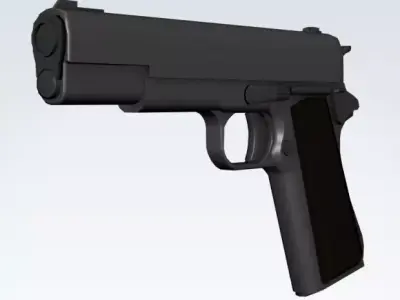 Colt 1911 Low Poly model 3D model