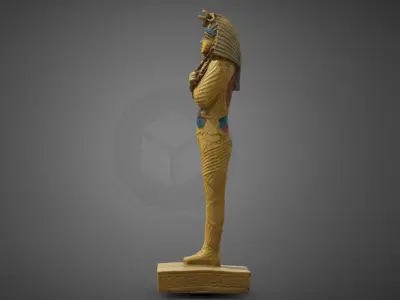 Plastic Egyptian Statue 3D 3D model