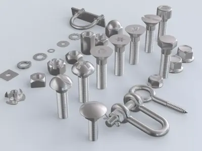 Screws Collection 3D model