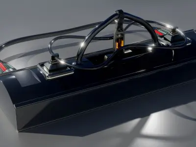 Sci-Fi Radioactive Tube 3D model