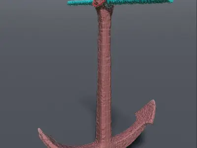 Anchor 3D model by codercatclub