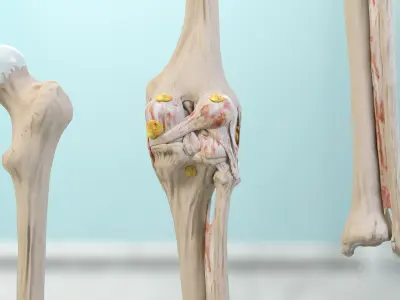 Human Knee Bone Set 3D model
