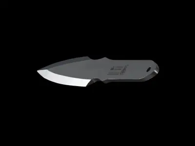 Kizlyar Supreme Strij Throwing Knife steel Blade Low-poly 3D model