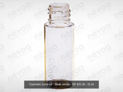 Cosmetic bottle-jar - Bodo series - SP 410-18 SP 415-18 - 15 ml 3D Model Pack
