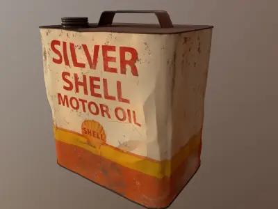 Oil Can Low-poly 3D model