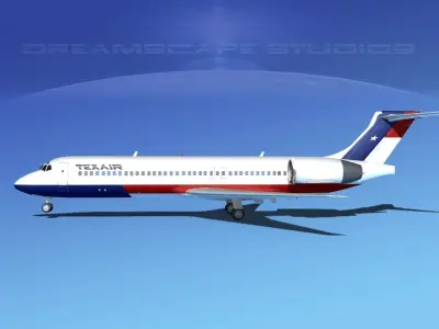 Boeing 717-200 Texair 1 3D model