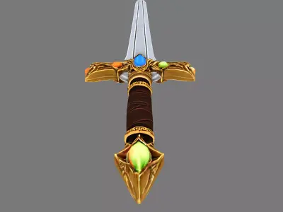 Legendary Fantasy Sword  Static High-Poly PBR 3D model