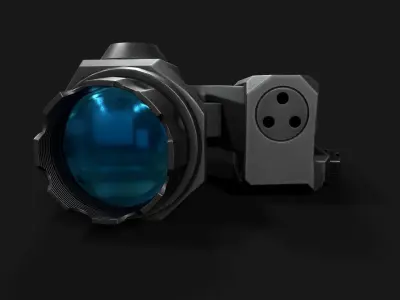 Leupold D-EVO Dual Enhanced View Optic 6x Scope Low-poly 3D model