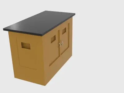 Simple Generator Box  Free low-poly 3D model