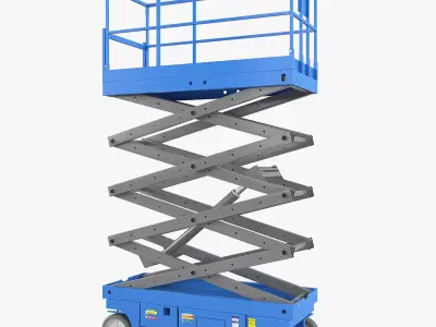 Scissor lift 3D model shop