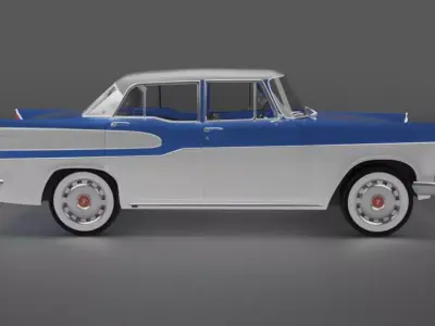 Simca Vedette Chambord V8-1960 3D model