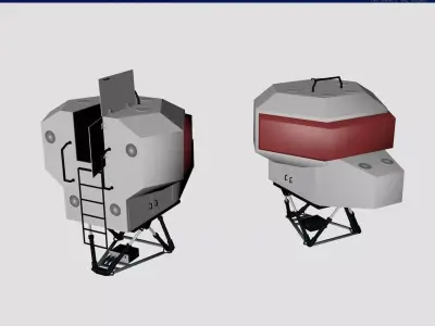 Simulator dome 3D model