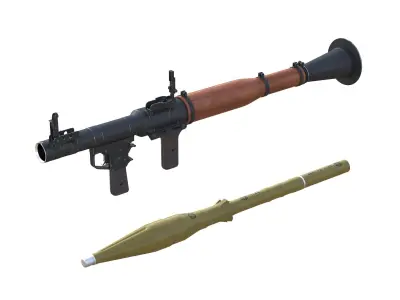 RPG-7 military weapon 3D model